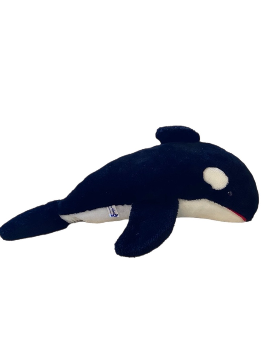 90’s Vintage Shamu Killer Orca Whale SeaWorld Plush Souvenir 13” Stuffed Animal